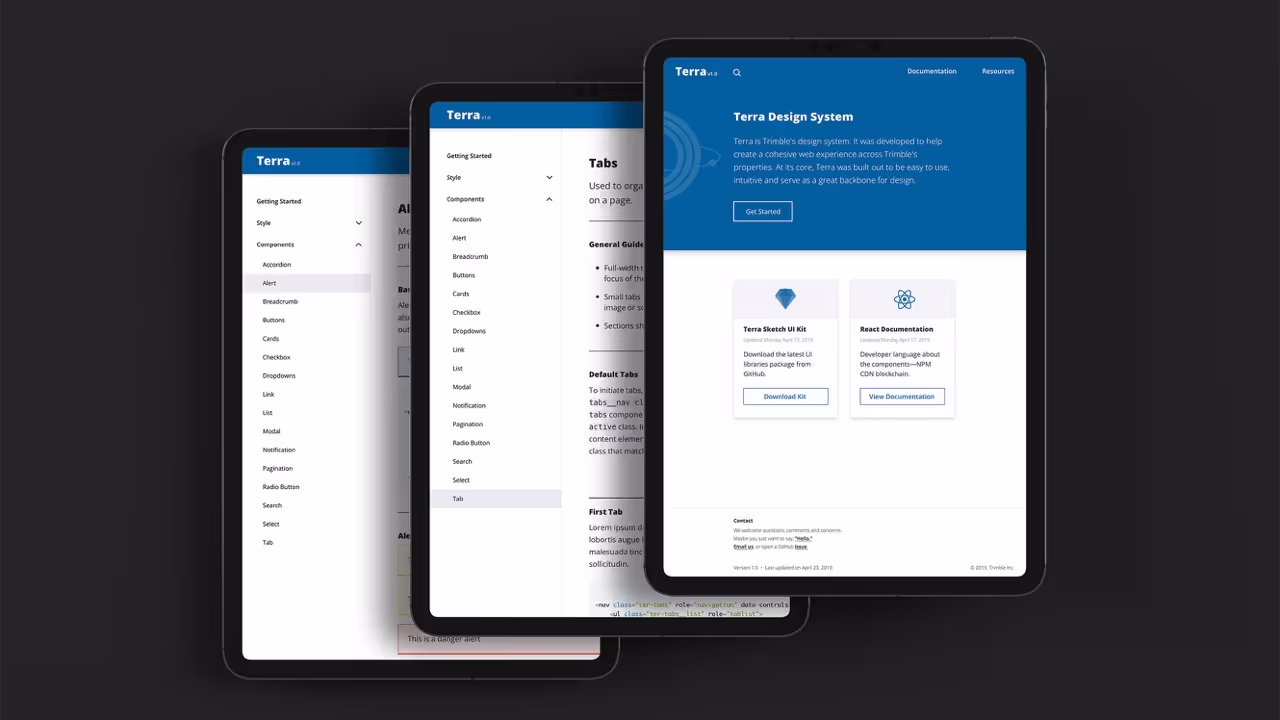 Design System fuses Trimble's digital eco-system.